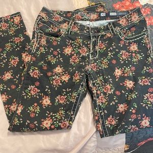 Miss Me floral print jeans